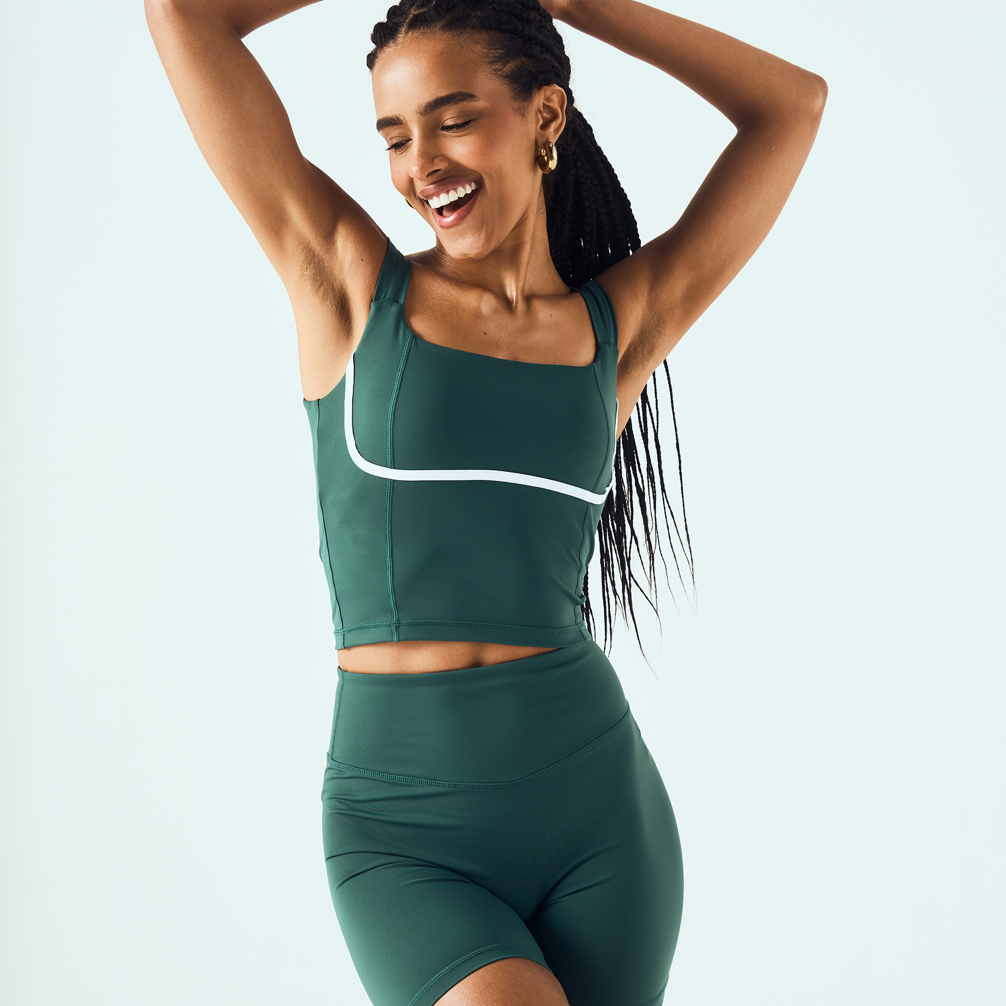 Seamless Form Tank - Green