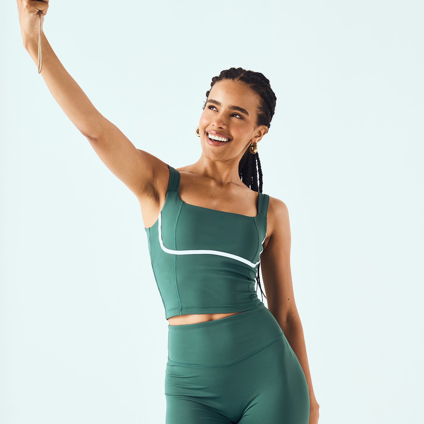 Seamless Form Tank - Green