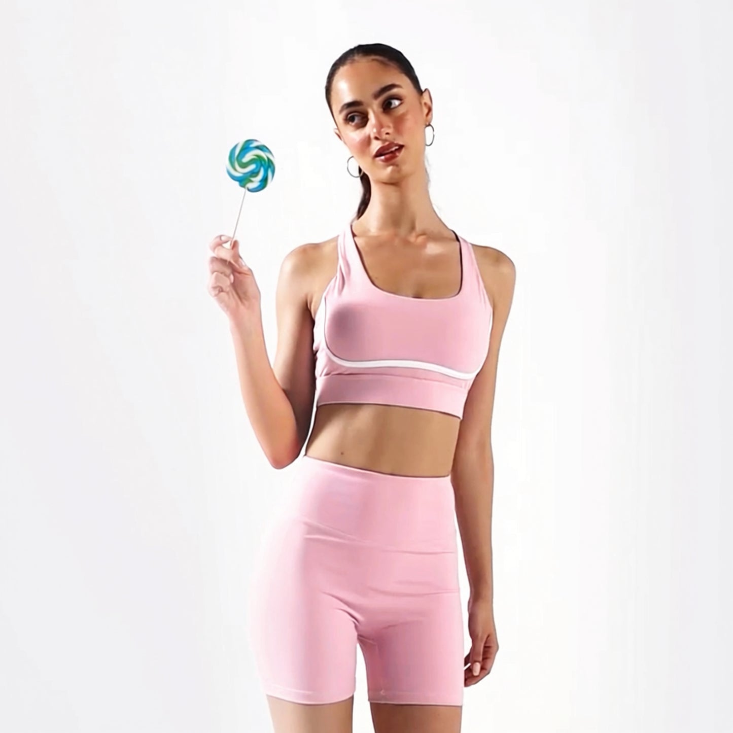 Noa Sports Bra - Parfait Pink