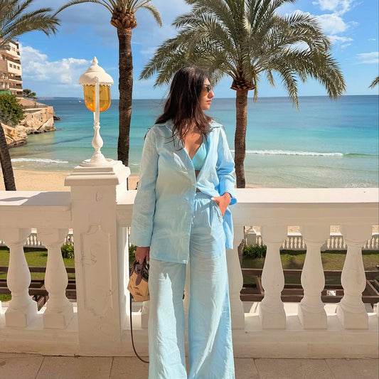 Rhea Marwah in Tahiti Linen shirt