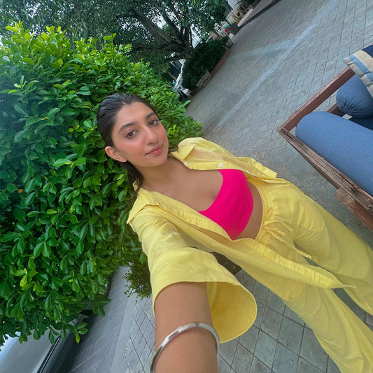 Rhea Marwah in Tahiti Linen shirt